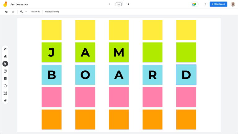 tablica w Google Jamboard