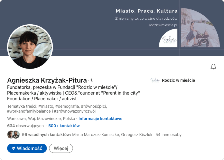 Anna Krzyżak-Pitura Linkedin